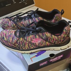 Skechers Women's Multicolor Stripe Sneakers